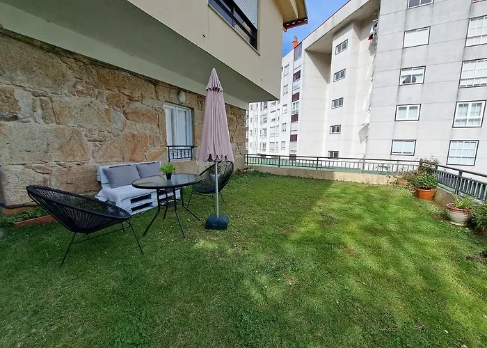 公寓 Baiona, 3 Con Jardin 巴约讷