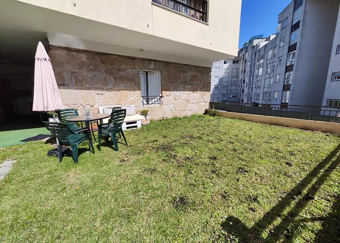 公寓 Baiona, 3 Con Jardin
